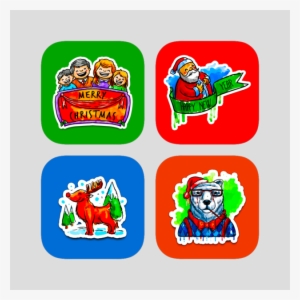 Christmas Stickers On The App Store - Cartoon #544360