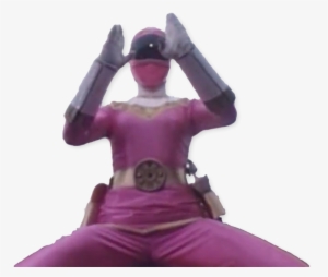 One Zeo Pink Ranger Crouching Pose Vector S04e07 - Pink Zeo #544813