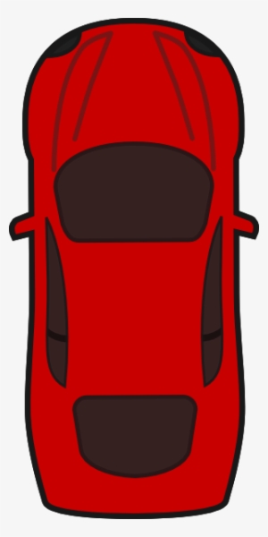 Red Car - Car Clipart Top View #545074