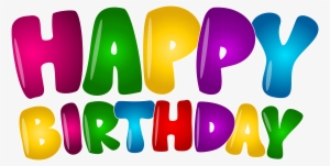 Birthday Colorful Text Png Clip Art, Is Available For #545443