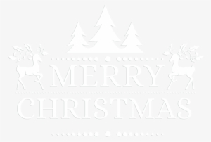 Merry Christmas White Transparent Png Clip Art - Clip Art #545488