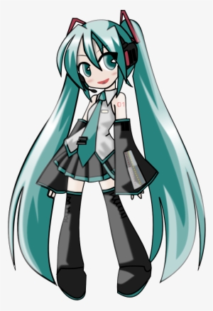 Hatsune Miku Clipart Anime Chibi - Hatsune Miku Vocaloid Chibi #545812