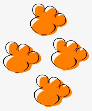 Clemson Tiger Paw - Clip Art #545994