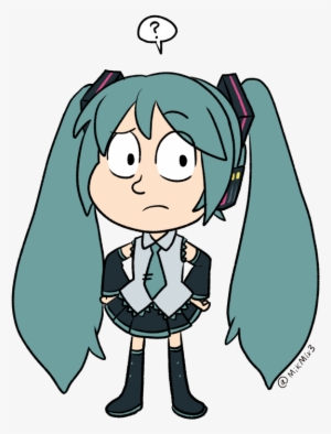 Actually I Thought Of Miku When Painting Hilda's Hair - Cartoon #546510
