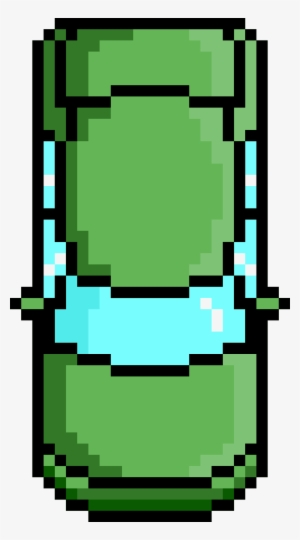 Pixel Car Green Front Icons Png - Car Pixel Art Top #546618