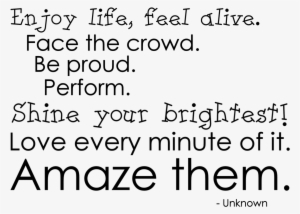 “enjoy Life” Word-art Freebie - Dance #547028