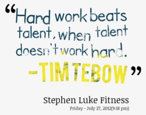 Hard Work Beats Talent When Talent Doesn't Work Hard - Calligraphy #547068