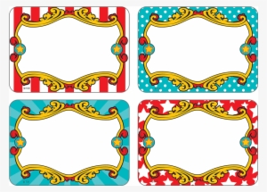 Tcr5709 Carnival Name Tags/labels - Carnival Themed Name Tags #547521