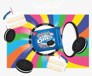 Oreo Clipart Box Cookie - Birthday Cake Oreos Png #548032