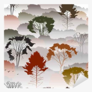 Top View Of An Autumn Forest With Deciduous Trees In - Nature #548213