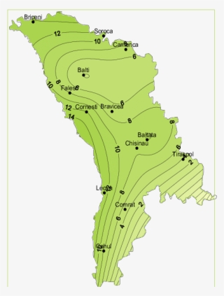 The Spatial Distribution Of The Number Of Days With #5400551