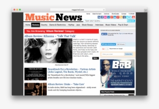 Musicnews Wordpress Magazine Theme - Talk That Talk Album Cover #5403472