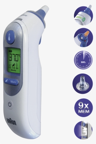 Braun Ear Thermometer Thermoscan 7 With Age Precision #5403808