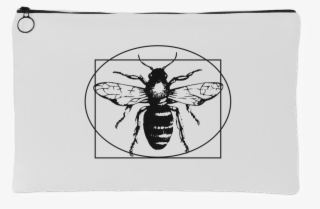 Vitruvian Bee Zipper Pouch - Bee Cufflinks Gift , Birthdays #5407550