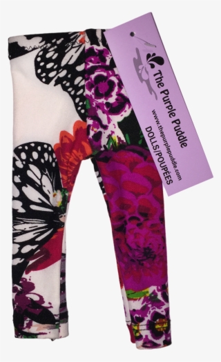Butterfly Bloom Doll Leggings - Leggings #5409254