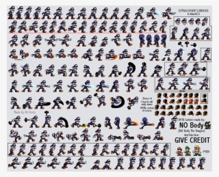 Waluigi Sprite Sheet - Number #5410350