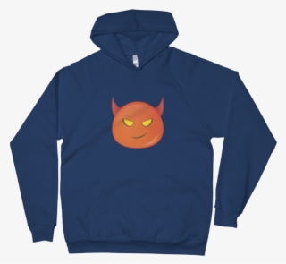 Expressive Red Devil Emoji Unisex Pullover Hoodie - You Can't Think And Hit #5410595