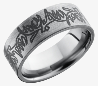 Lashbrook Designs 8fantlers Sand-satin - Lashbrook 8fantlers Sand-satin Titanium Wedding Ring #5410807