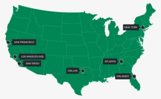 National Lighting Distributor Since - Us Map Outline Png #5410870