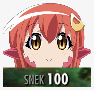 Snek 100 Cartoon Pink Anime Facial Expression Nose - Best Snek Monster Musume #5413178