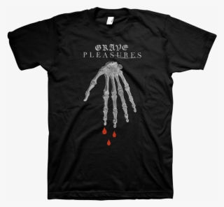 Grave Pleasures "skeleton Hand" Black - Birds In Row T Shirt #5414231