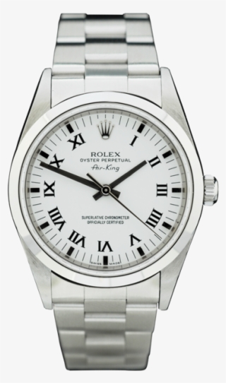 Rolex Air King 14000 By Mickey Mouse Silver Dial 1991 #5421931