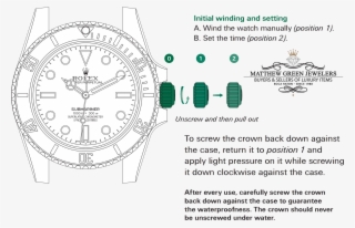 View Larger Image How To Wind Your Rolex Watch - Watch #5422464