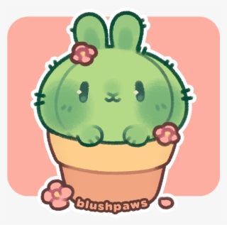 A Cactus Bun You Can Get Stickers, Totes, Pillows, - Cartoon #5425653