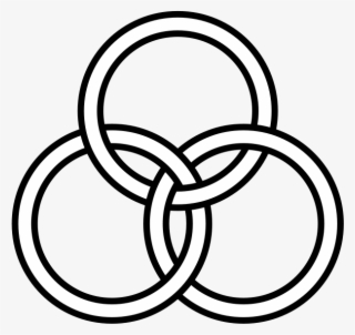 Svg/640px Borromean Rings Minimal Overlap - Borromean Rings #5428272