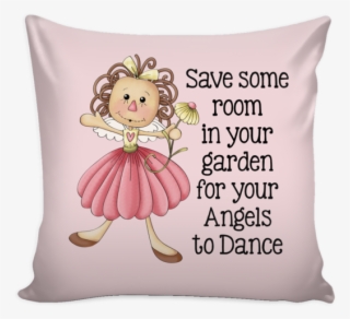 Garden Angels Country Tole Design 16" Square Pillow - Throw Pillow #5431315