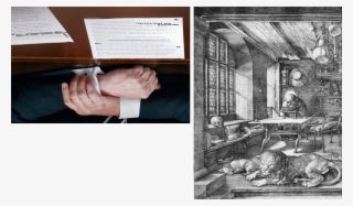 Channel 1 >>> Donald Trump's Handwritten Additions - Saint Jerome In His Study #5432374