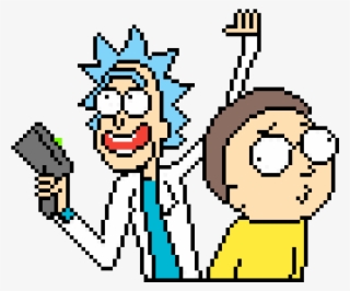 Rick And Morty Cross Stitch - Rick And Morty Pixel Art #5433247