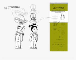 The Story Of Two Brothers - Line Art #5434058