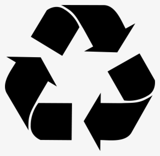 Black Recycle Sign Silhouette #5436203