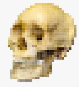 Skull Pixel - Poor Yorick Laundry Bag #5436979