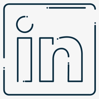 Linkedin-small - Line Art #5437887