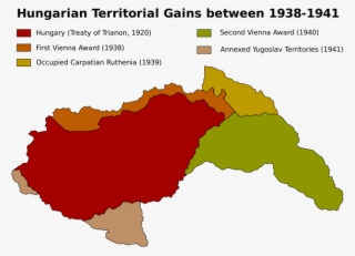 Hungary's Territorial Gains In World War Ii, As An - Second Vienna Award #5438183