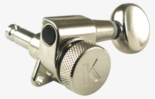 Kluson, 6/line, Oval Metal Button Image - Machine Head - Kluson, 6/line, Oval Metal Button, Nickel #5439826