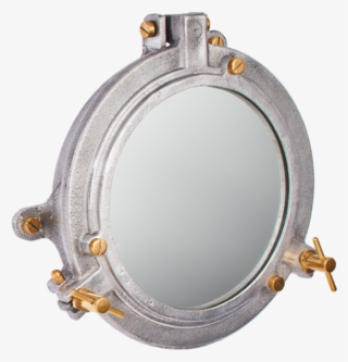 Quartermaster Airship Wall Mirror - Brass #5443690