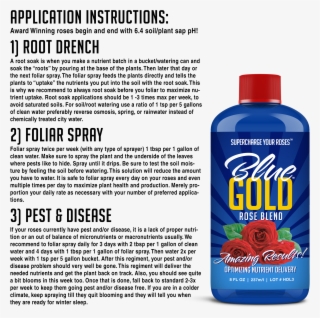 Blue Gold Rose Flower Bloom Booster Root Stimulator #5445392