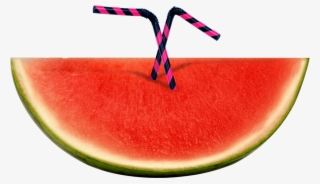 Watermelon With Straws - Watermelon #5446374 Watermelon With Straws - Watermelon #5446374