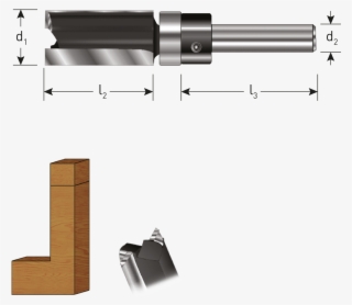 Tct Straight Cutter, Guide Bearing, Gold-line - Ent Hm Groeffrees Met Kogellager Op Kolf #5446590