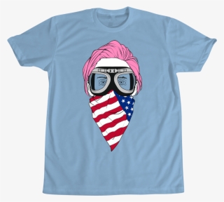 Jared Leto Pink Hair Tee Light Blue - Gas Mask #5447604
