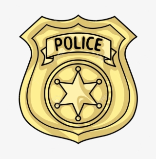 Police Badge Png Clipart - Cartoon Police Badge #5448222
