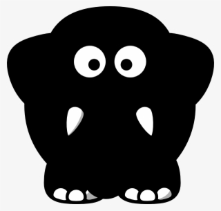 How To Set Use Black Elephant Cartoon Svg Vector #5448458