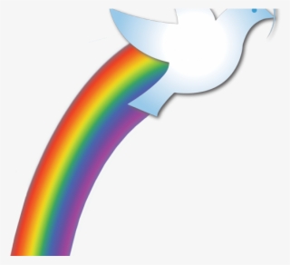 Dove Clipart Rainbow - Rainbow #5449235