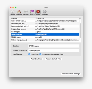Filters - - Firefox #5449665