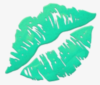 Emoji Kiss Lip Mint Freetoedit - Iphone Lips Emoji Png #5449781
