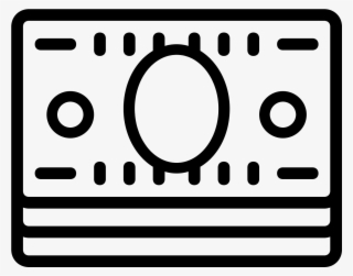 Stack Of Money Icon - Cash In Hand Black And White Clip Art #5450281