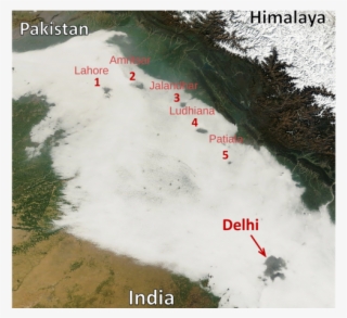 Satellite Imagery Of Fog Holes Over India And Pakistan - Christmas Tree #5451441